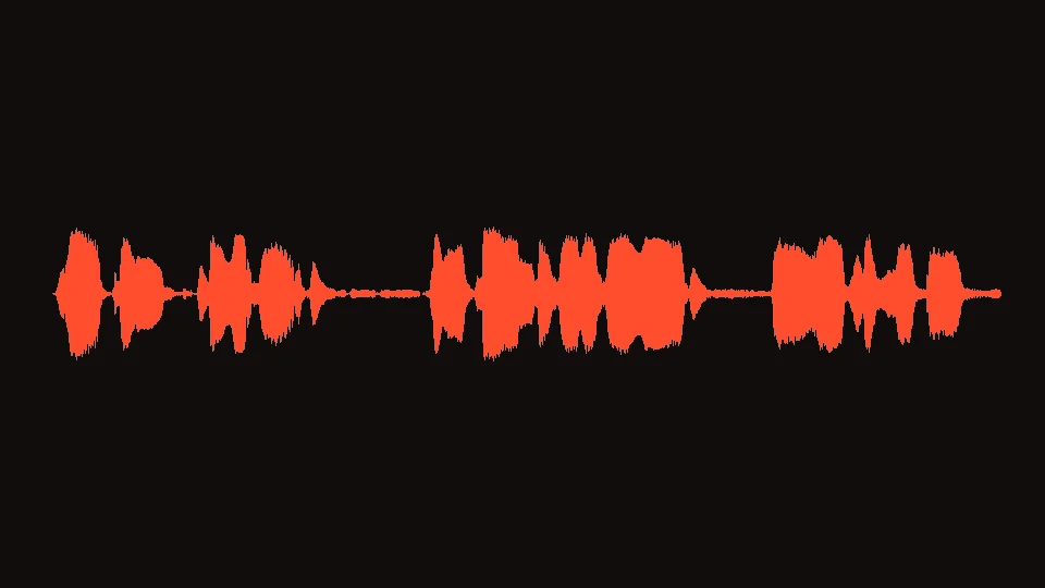Waveform of the GPT-4o mini TTS sample, voice marin