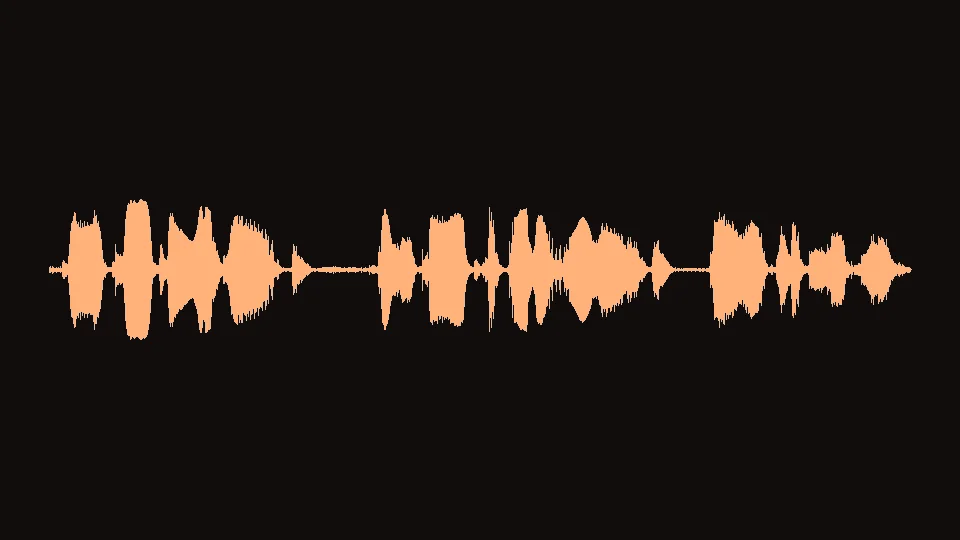 Waveform of the Grok TTS sample, voice eve