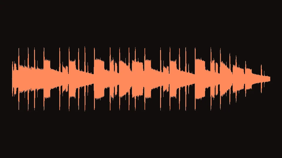 Waveform of the Lyria 3 sample track